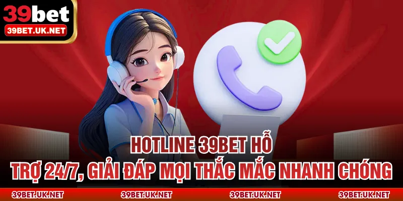 Hotline 39bet hỗ trợ 24/7, giải đáp mọi thắc mắc nhanh chóng