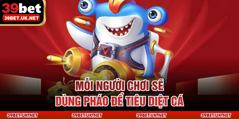 Mỗi người chơi sẽ dùng pháo để tiêu diệt cá